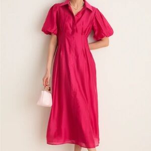 Tuckernuck Raspberry Organza Delaney Dress
NWOT